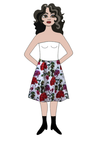 Kjol Sandy, Pelargon