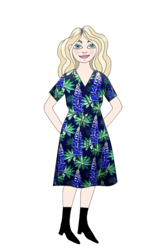 Klänning Astrid, Lupin