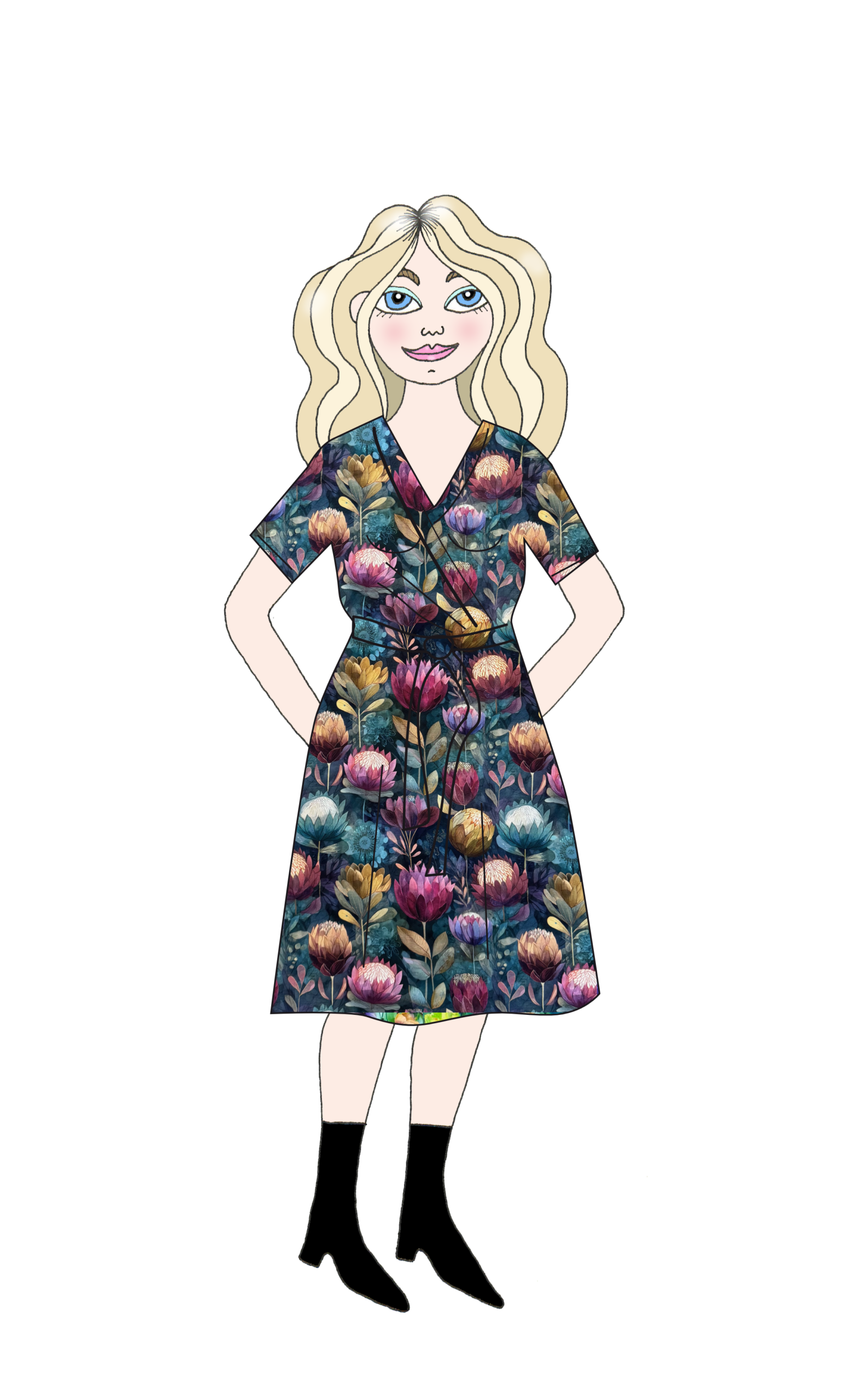 Klänning Astrid, Protea